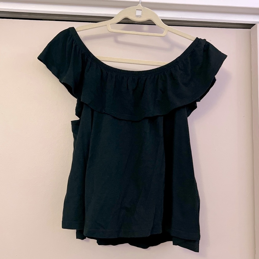 Forever 21 Black Off The Shoulder Top